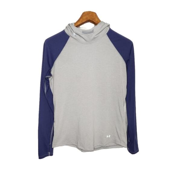 Under Armour Longsleeve Striped Hooded Tee Size Small - Picture 1 of 10